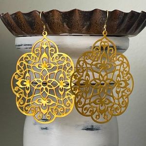Gold earrings